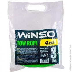 Трос стрічковий WINSO, з металевими гачками 3т,4м.,сумочка поліетил. (133400)