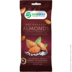 Орехи Winway Миндаль жареный соленый 60 г