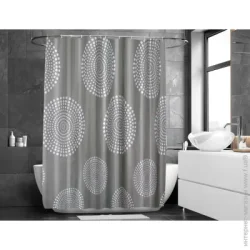 Шторка на ванну Woko Шторка для ванны STELLA с кольцами 12 шт. 180х180