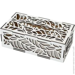 Wood Posters Салфетница фигурная "Флора" белая