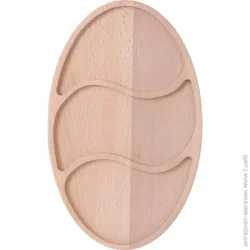 Блюдо Woodsteel Поднос Менажниця овальна 35x22 DM-10 дерево