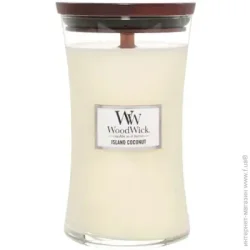 Woodwick Свічка ароматична Large Island Coconut 609 г