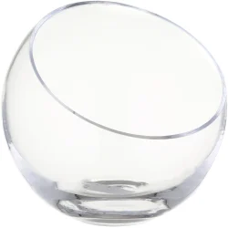 Wrzesniak Glassworks Ваза стеклянная 15-1447M 13 см прозрачная 15-1447M