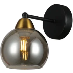 Wunderlicht Бра 1x60 Вт E27 черный с золотом OM8198-11