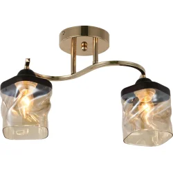 Wunderlicht Люстра потолочная 2x60 Вт E27 золотой KK5017-42