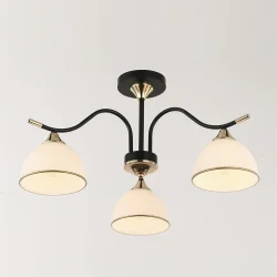 Wunderlicht Люстра потолочная Ganza 3x60 Вт E27 черный KK9024-43