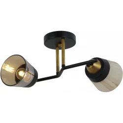Wunderlicht Люстра потолочная OM8178-42 2x60 Вт E27 черный с золотом