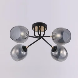 Wunderlicht Люстра потолочная Verona 4x60 Вт Е27 черный KK9057-44