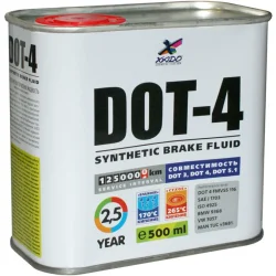 Тормозная жидкость Xado Тормозная жидкость DOT-4 0,5л