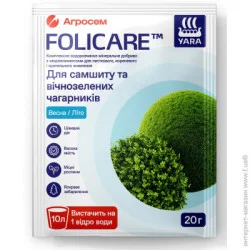 Yaramila Удобрение для самшита и вечнозеленых кустарников Folicare 20 г