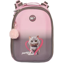 Рюкзак шкільний Рюкзак шкільний YES Рюкзак каркасний Н-25 Nice Kitty 550197 для дівчат