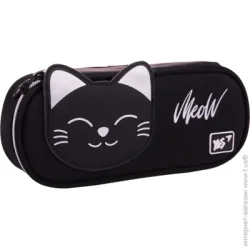 Школьный пенал YES Пенал PH-30 Happy Cats черный