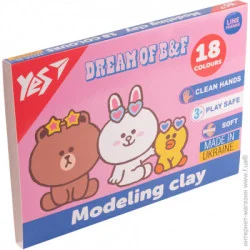 YES Пластик Да, 18 Кол., 360G "Line Friends" (4823095406795)