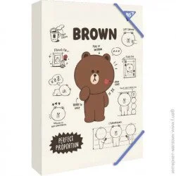 Папка на молнии A4+ YES Laes Labe Fail A4 "Line Friends" (5056574419293) разноцветный