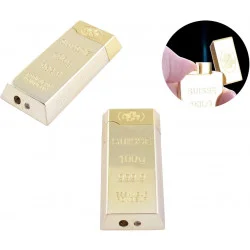 YKX Зажигалка карманная слиток золота (острое пламя) Power (№3509)