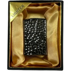 YKX Зажигалка Газовая Soft Touch Black (1927gold-100PO)