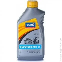 Масло для мотоцикла Yuko Моторное масло полусинтетическое Scooter Synt 2T 1 л