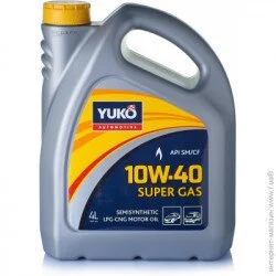 Yuko Моторное масло полусинтетическое Super Gas 10W-40 4 л