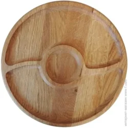 Блюдо Zabava Менажница 30 см дуб 011