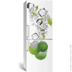 Декоративная наклейка Zatarga Наклейка на холодильник Лайм и лед 65x200 см