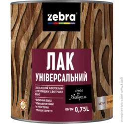 ZEBRA Лак універсальний серія Акварель глянець прозорий 0,75л