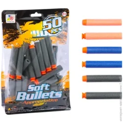 Боєприпаси Zecong Toys Набір м’яких куль для помпової зброї (мікс) 50 шт. ZC16
