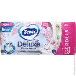 Туалетная бумага Zewa Deluxe трехслойная 16 шт (7322540313321)