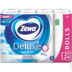 Туалетная бумага Zewa Туалетная бумага Deluxe белая трехслойная 24 шт.