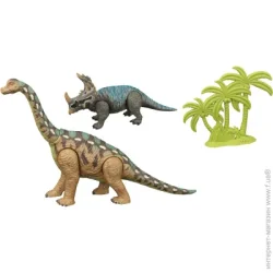 Фигурка с аксессуарами Zhongjie Toys Динозавр Брахиозавр и Стиракозавр Q9899-F42 A