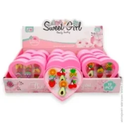 Кольцо Zhorya Набор детских колечек Фрукты 10 шт. в ассортименте 838-2104-3O