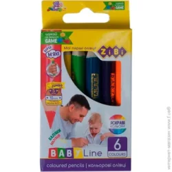ZiBi Карандаши цветные JUMBO, 6 цветов (ZB.2450)