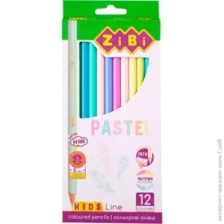 ZiBi Карандаши цветные Pastel 12 штук (ZB.2470)