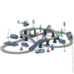 Zipp Toys Ігровий набір МІСЬКИЙ ЕКСПРЕС електрична залізниця, 104 деталі, синій (AU3884AB)