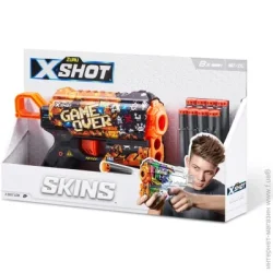 Набор Zuru Бластер X-SHOT Skins Flux Game Over (8 патронов) 36516E