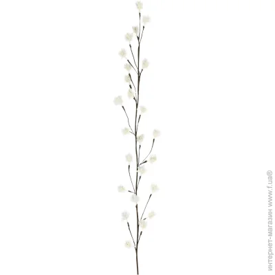 Гирлянда декоративная с ежами белый с коричневым 1,2 м Гирлянда декоративная с ежами белый с коричневым 1,2 м