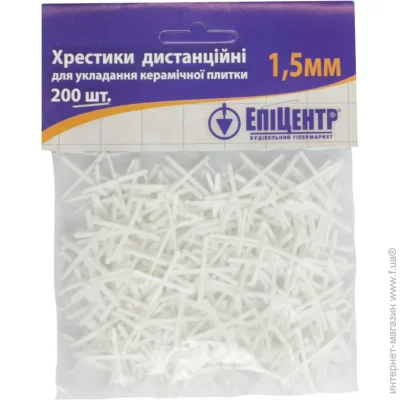 Хрестики дистанційні 1.5 мм Хрестики дистанційні 1.5 мм