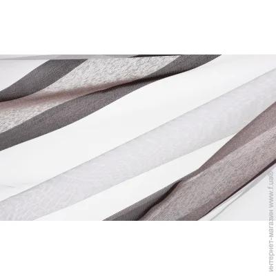 Тканина тюльова смужки на сітці 300 см кавовий Тканина тюльова смужки на сітці 300 см кавовий