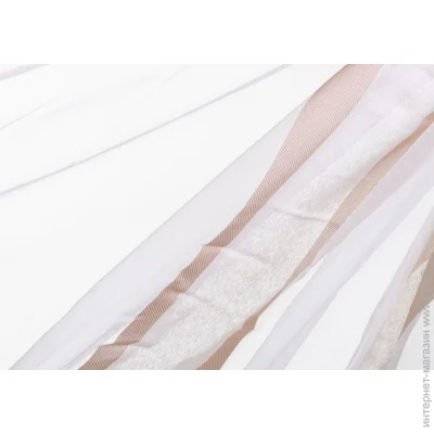 Тканина тюльова смужки на сітці 300 см золото Тканина тюльова смужки на сітці 300 см золото