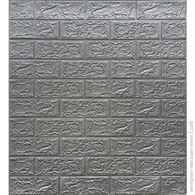 3D Панелі ПВХ самоклеющаяся кирпич серебро 0.539 кв. м. 3D Панелі ПВХ самоклеющаяся кирпич серебро 0.539 кв. м.