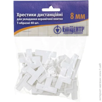 Крестики дистанционные 8 мм 40 шт./уп Крестики дистанционные 8 мм 40 шт./уп