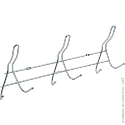 Вешалка гардеробная на 9 крючков серебристая 1422 Вешалка гардеробная на 9 крючков серебристая 1422