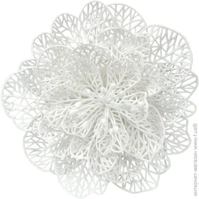 Елочная игрушка Квітка новорічна велика d 20 см Елочная игрушка Квітка новорічна велика d 20 см