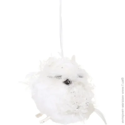 Фігурка під ялинку Декорація новорічна Сова гламурна з паєтками в асортименті (F1960446/47) 11 см Фігурка під ялинку Декорація новорічна Сова гламурна з паєтками в асортименті (F1960446/47) 11 см