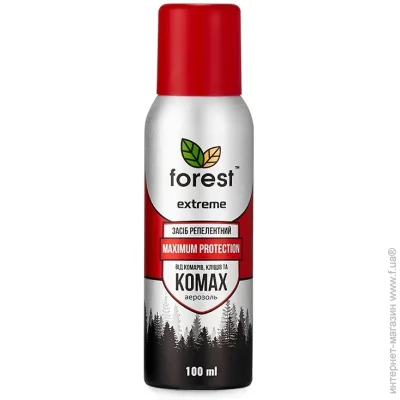 Отпугиватель  Аэрозоль Forest Extreme от летающих и ползающих насекомых 100 мл Отпугиватель  Аэрозоль Forest Extreme от летающих и ползающих насекомых 100 мл