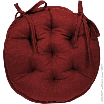 Подушка на стул Rainbow круглая бордо Подушка на стул Rainbow круглая бордо