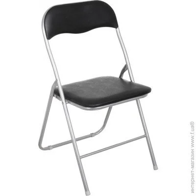 Стілець обідня розкладний Simply хром/чорний Стілець обідня розкладний Simply хром/чорний