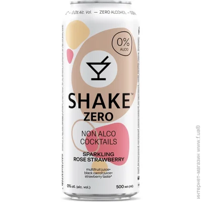   Shake Sparkling Rose Strawberry Zero  / 0.5  (4820252123151)