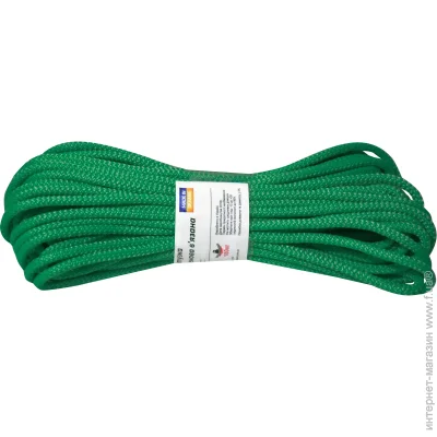 Шнур SpasTM поліпропіленова 8 мм 20 м зелений 0,46 кг Шнур SpasTM поліпропіленова 8 мм 20 м зелений 0,46 кг