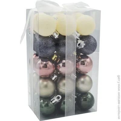 Набор елочных шаров SYQA-0122320 d 30 мм 30 шт./уп. Набор елочных шаров SYQA-0122320 d 30 мм 30 шт./уп.