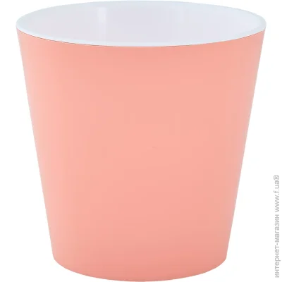 Алеана Горшок Деко со вставкой круглый 1,1 л абрикос (114038) Алеана Горшок Деко со вставкой круглый 1,1 л абрикос (114038)